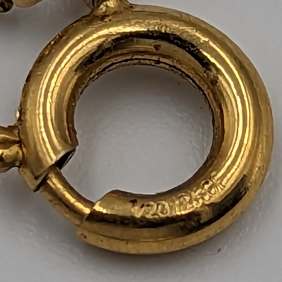 Two Gold Filled Charm Bracelets With 3 Charms Vintage Spring Ring Clasps - Picture 14 of 16